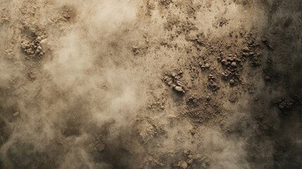 Poster - Dusty soil texture background with scattered rocks and particles in a natural earthy palette ideal for various design applications