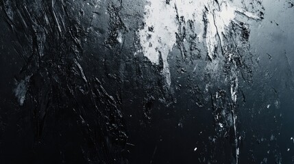 Aufkleber - Abstract dark textured background of scratched cement wall with splashes and irregular patterns creating a moody atmospheric effect