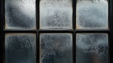 Aufkleber - Abstract dark gray stained window glass texture with dust and dirt for backgrounds or creative design projects.