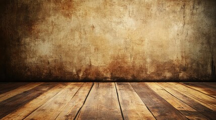 Aufkleber - Weathered vintage wood wall and floor texture creating a rustic background for artistic or commercial use in photography and design projects.