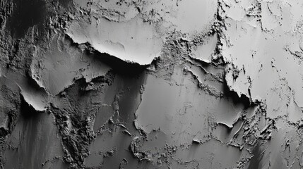 Aufkleber - Grunge textured cement wall background with peeling paint and cracked surface in monochrome color palette for design and artistic projects