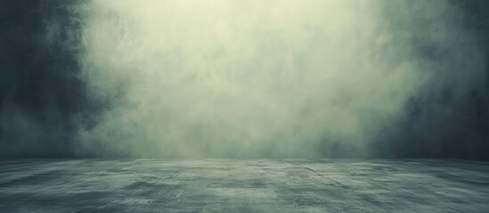 Poster - Serene abstract green and white backdrop with soft foggy textures ideal for creative projects and product presentations
