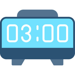 Wall Mural - Digital Alarm Clock Icon