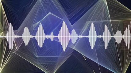 Aufkleber - Exploring sound waves through captivating visualizations in digital art