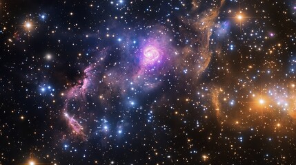 a breathtaking outer space background featuring a vast expanse of deep space in rich shades of dark 