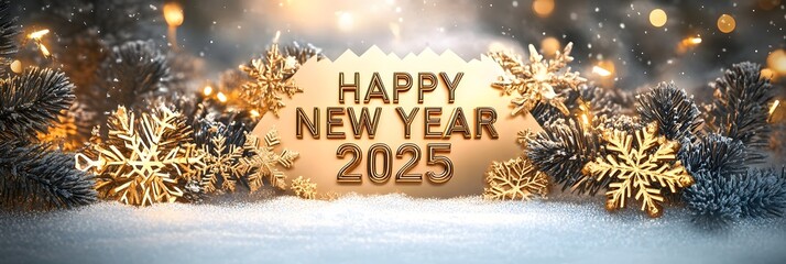 Canvas Print - happy new year 2025