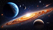 © mariavu - Beautiful Space background containing cosmos and our solar system with planets and stars
