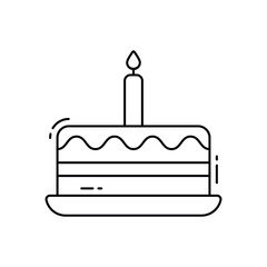 Wall Mural - Cake vector icon