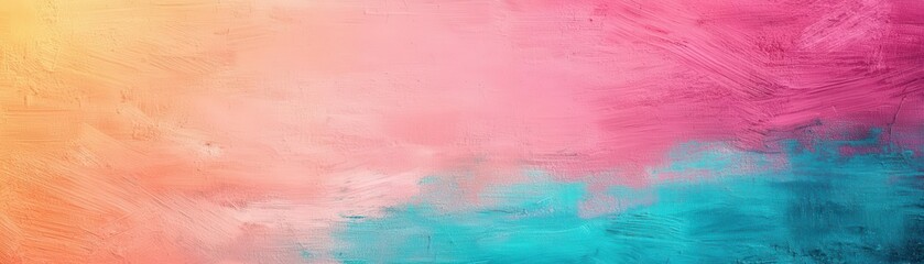 Poster - A vibrant abstract background featuring warm pink and cool blue hues blending together to create a soothing visual effect.