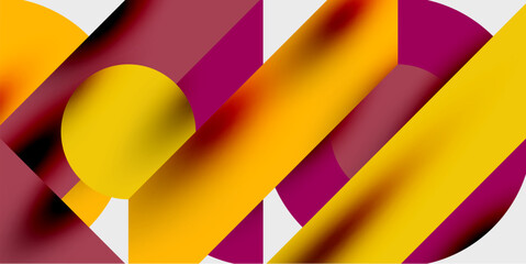 Poster - Vibrant abstract background circles with smooth gradients, creating a dynamic and modern design. Ideal for creative, tech, or contemporary-themed projects