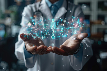 Poster - Portrait of a confident researcher working in a modern science laboratory