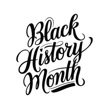 Black History Month Typography Design