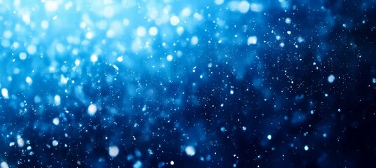 Wall Mural - winter christmas blue glitter lights sparkle background. generative video ai technology.
