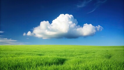 Wall Mural - soothing landscape with cloud