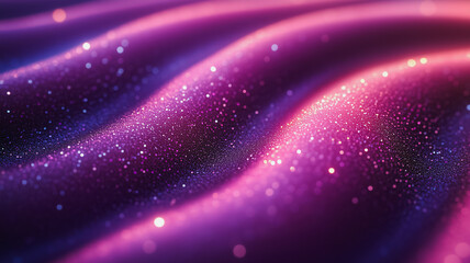 Poster - A purple wave with glittery particles on it
