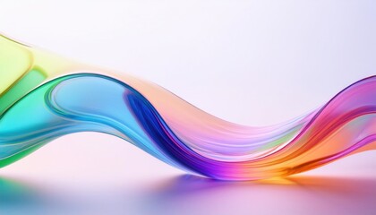 Wall Mural - Abstract Swirling glass Wave 