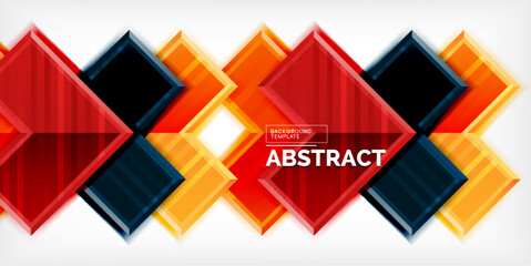 Poster - Arrow symbols created with 3d effects and line texture geometric abstract background