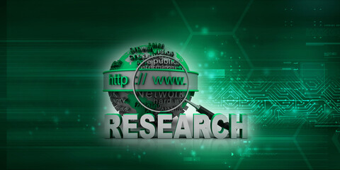 Fototapete - 3d rendering https WWW sign on globe
