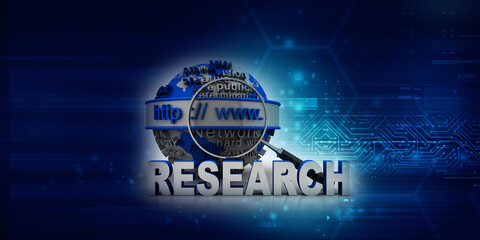 Fototapete - 3d rendering https WWW sign on globe
