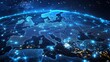 © Lofi Explore - 3D Digital Globe Illustrates European Network Connectivity, Showing Data Points and Interconnections Brilliantly.