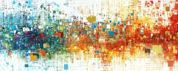 Abstract program code of digital concept