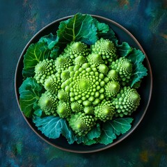 Wall Mural - Romanesco cauliflower for a healthy diet.