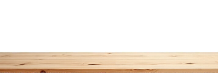 Poster - Wooden tabletop texture with a clean white background for creating product displays and designing layouts with precise clipping paths._00004_