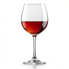 Wall Mural - Elegant glass of red wine showcases rich color and clarity at an indoor setting