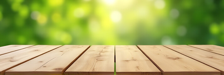 Aufkleber - Real wood table top with blurred leaf pattern serves as a versatile background for product displays and design visuals._00001_