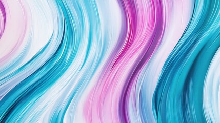 Poster - Abstract Colorful Waves in Soft Pastel Tones for Background Use