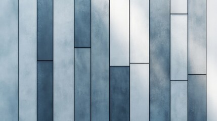 Poster - Abstract Blue and Gray Wall Panel Design for Modern Interiors