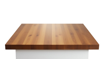 Poster - Image of a wooden table top with a counter isolated on a transparent background available as a PNG file._00001_