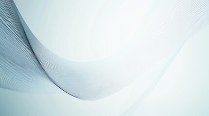 Wall Mural - Soft, flowing abstract design with light tones and gentle curves.