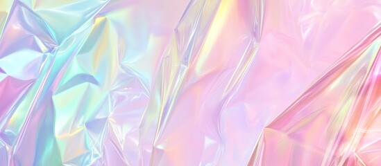 Sticker - Holographic Pastel Dream: Iridescent Texture Background