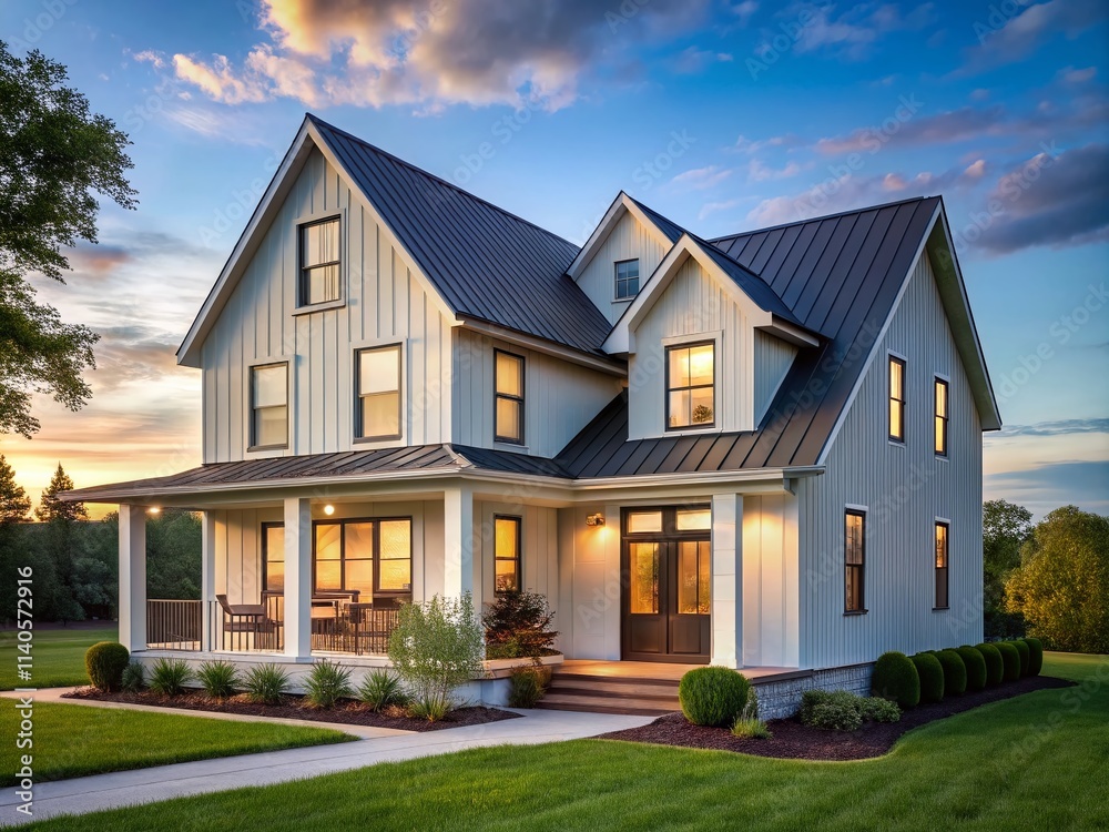 Modern Farmhouse Exterior Paint Colors: Minimalist Photography Ideas