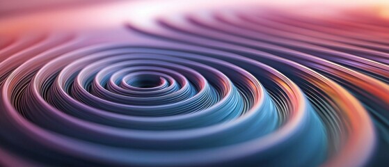 Poster - Dynamic circular patterns abstract art digital creation vivid colors close-up view optical illusion
