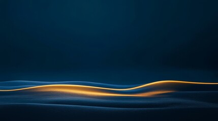 Poster - Soft Waves of Light Dance Across a Serene Dark Canvas, Creating an Enchanting Atmosphere That Invites Reflection and Tranquility