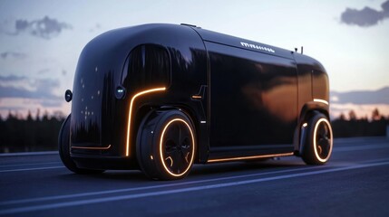 Poster - Futuristic Autonomous Vehicle Utilizing Robotics and AI Technology for Advanced Transportation Solutions