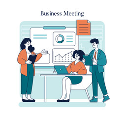 Poster - Working Mom Day. Flat Vector Illustration