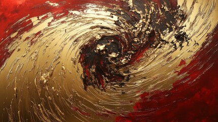 Poster - Dynamic abstract swirl art studio digital artwork vibrant colors close-up view modern expressionism