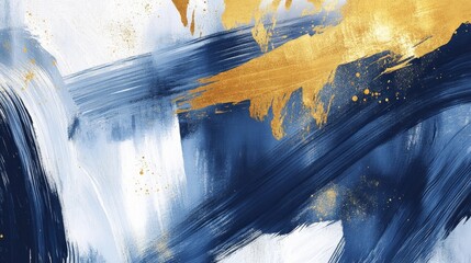 Poster - Dynamic abstract art composition digital creation colorful brush strokes contemporary environment artistic concept