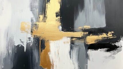 Poster - Artistic abstract painting exploration creative studio visual art modern environment close-up view expression of emotion