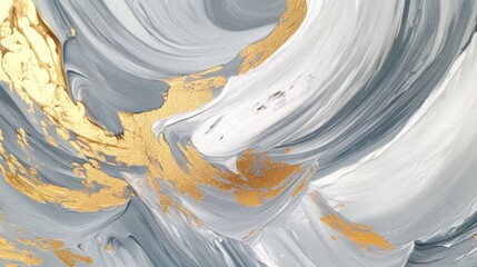Poster - Dynamic abstract art studio digital painting modern environment close-up viewpoint creative expression