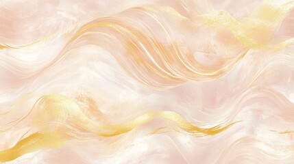 Poster - Fluid abstract design digital art soft colors modern aesthetic creative composition elegant style for visual impact