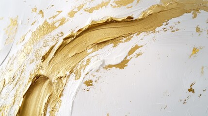 Poster - Artistic gold texture creation studio abstract artwork creative environment close-up visual inspiration