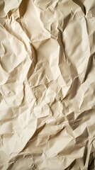 Poster - Crumpled paper texture with subtle variations in light and shadow for creative design applications