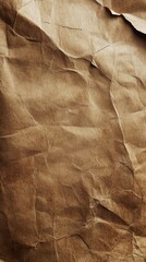Aufkleber - Minimalist wallpaper featuring subtle texture with crumpled paper elements in warm earthy tones for modern interior design