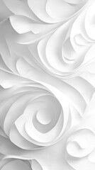 Aufkleber - Elegant light gray paper texture with intricate swirls and smooth curves ideal for artistic and design projects