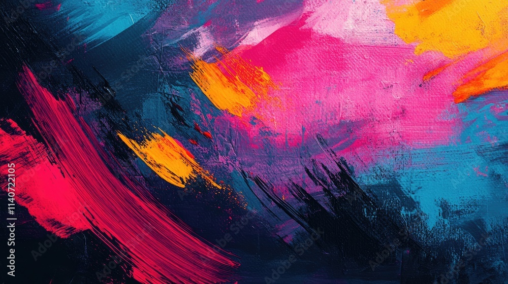 Graffiti style street art, bold spray paint textures, abstract design ...