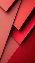 Poster - Bold red paper texture with soft velvety layers creating a rich visual contrast in vibrant hues